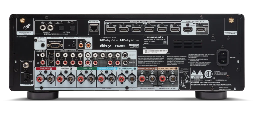 marantz cinema 60 back