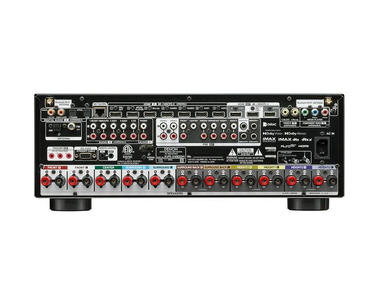 Denon AVR-X4800H back